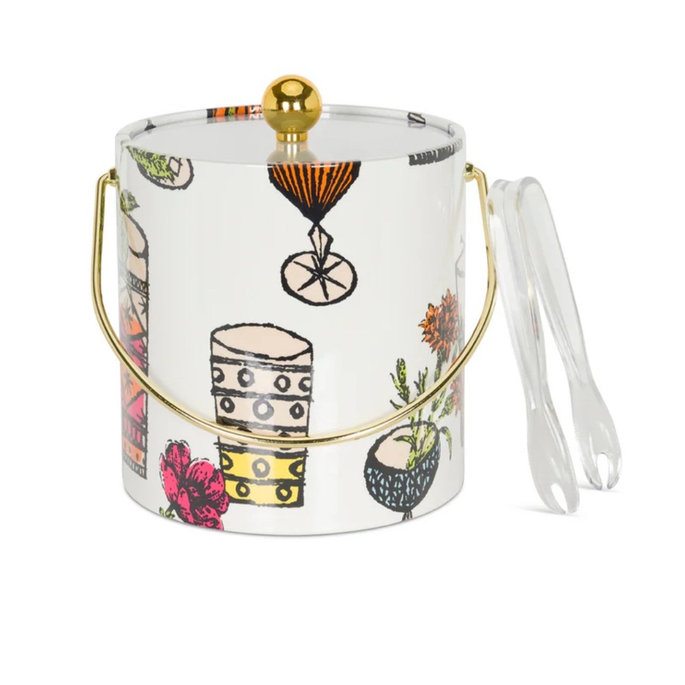 Trina Turk Happy Hour Print Ice Bucket NWT